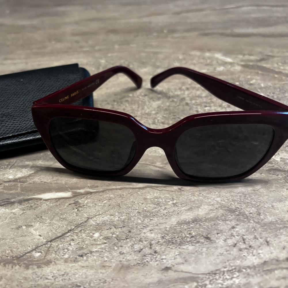 Celine Dark Red Sunglasses
